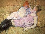 Henri de toulouse-lautrec The Sofa oil painting on canvas